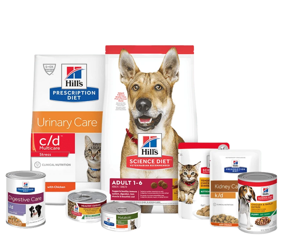 Hill’s product range, via Blackburn Animal Hospital; brand context, not an app screenshot.